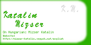 katalin mizser business card